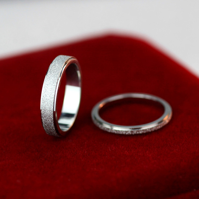 Złoty pierścień obrączkowy tytanowa stal para mężczyzn i kobiet, biżuteria ślubna, prezent na Boże Narodzenie, Moonso R4976 - Wianko - 17