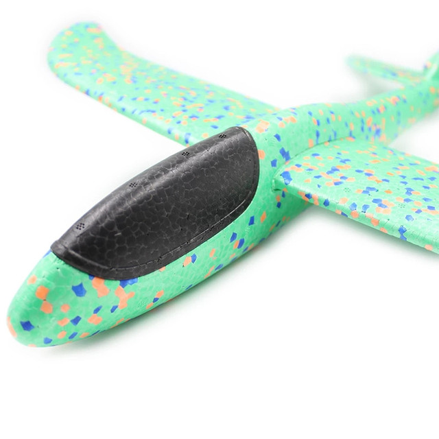 Samoloty zabawkowe do ręcznego rzucania - szybowiec LED, 48cm, model bezwładności samolotu dla dzieci - Wianko - 7