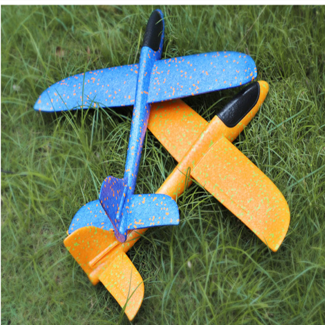 Samoloty zabawkowe do ręcznego rzucania - szybowiec LED, 48cm, model bezwładności samolotu dla dzieci - Wianko - 11