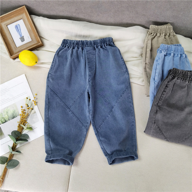 Dżinsy spodnie patchworkowe dla chłopców w trendy stylu wiosenno-jesiennym - Wianko - 10