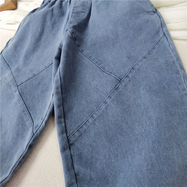 Dżinsy spodnie patchworkowe dla chłopców w trendy stylu wiosenno-jesiennym - Wianko - 15