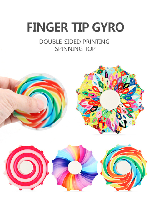 Nowoczesny Fidget Hand Spinner Candy Rainbow – zabawka antystresowa dla dzieci – opuszka palca – TOP TREND – różowe kolory - Wianko - 13