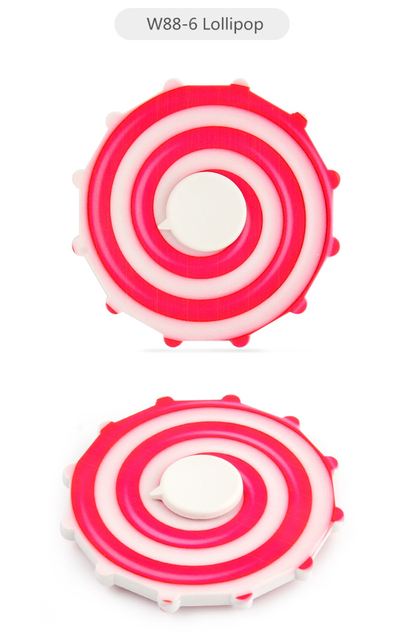 Nowoczesny Fidget Hand Spinner Candy Rainbow – zabawka antystresowa dla dzieci – opuszka palca – TOP TREND – różowe kolory - Wianko - 12