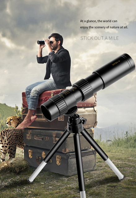 Profesjonalny monokular teleobiektyw Zoom 10-300x4 4k Super Metal ll 40mm - luneta myśliwska i noktowizor do camping - Wianko - 9