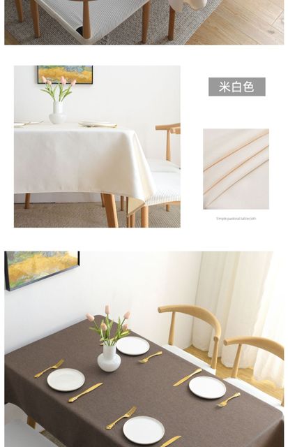 Oto propozycja finalna tytułu produktu: Ścierka materiałowa bawełniana wodoodporna do prostego japońskiego stolika biurkowego - prostokątny obrus - Wianko - 11