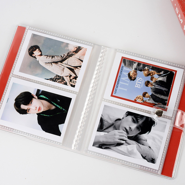 Album na zdjęcia Polaroid Shining kryształ Instax Mini - uchwyt na pocztówki, futerał do przechowywania, książka do kolekcji z gwiazdami - Wianko - 3
