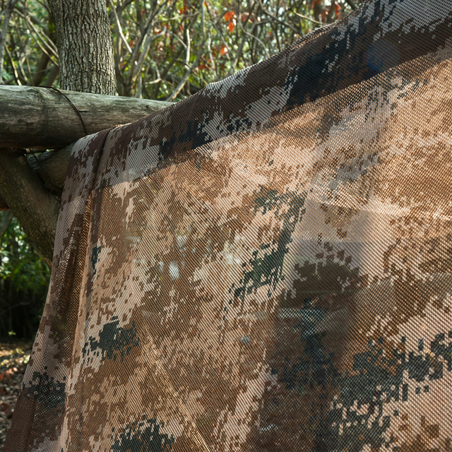 Prosta kamuflażowa siateczkowa tkanina 300D - ochrona przeciwsłoneczna, dekoracja ogrodu, camping, polowanie, markizy - Wianko - 6