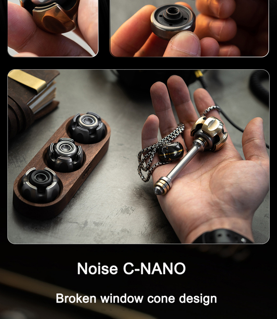 Fidget spinner LAUTIE C-NANO EDC z nadrukiem, dekompresja, świecące zabawki, wysoka jakość - Wianko - 8