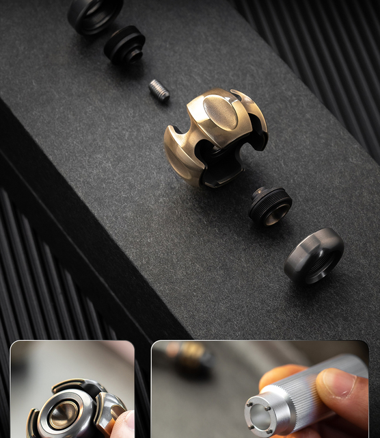 Fidget spinner LAUTIE C-NANO EDC z nadrukiem, dekompresja, świecące zabawki, wysoka jakość - Wianko - 7