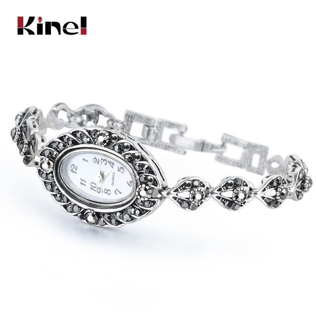 Bransoletka damskiego zegarka Kinel Hot o małym i uroczym oku w stylu vintage z kryształowym wykończeniem - boże narodzenie 2019 - Wianko - 28