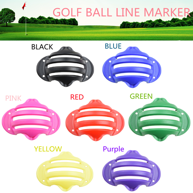 Zestaw piłka golfowa linia Marker Triple Track 3 Chrome wzornik + Marker automat treningowy do golfa - pomoce pozycjonujące do golfa - Wianko - 1