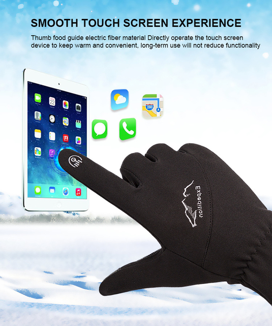 Rękawiczki rowerowe polarowe z ekranem dotykowym, odporne na zużycie, antypoślizgowe, unisex, dla fitnessu i sportów outdoor, MTB - Wianko - 5