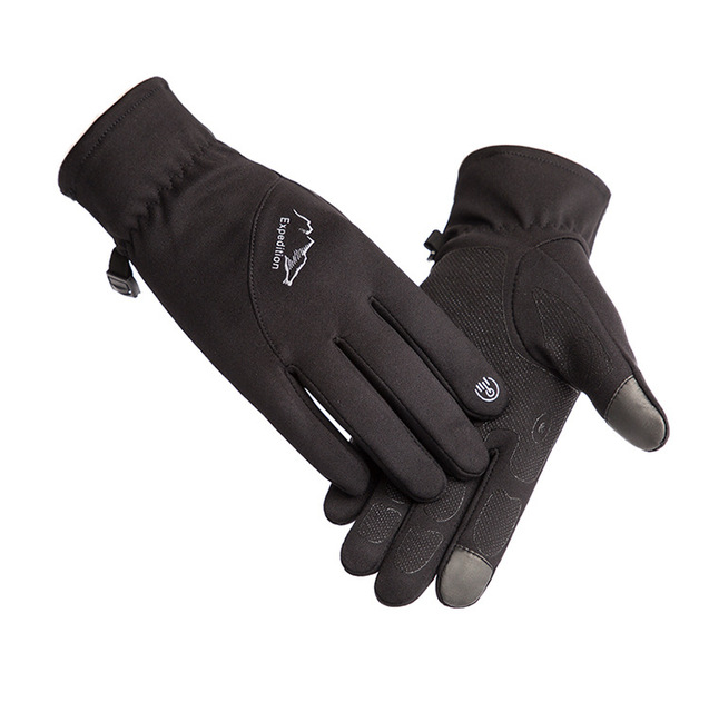 Rękawiczki rowerowe polarowe z ekranem dotykowym, odporne na zużycie, antypoślizgowe, unisex, dla fitnessu i sportów outdoor, MTB - Wianko - 13
