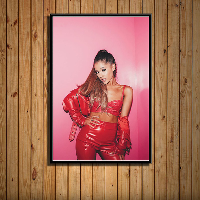 Plakat na płótnie - Ariana Grande, muzyka, piosenkarka, Portret, Artystyczne malowidło, Ozdoba ściany - Wianko - 8