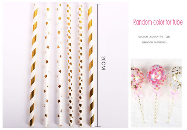 Balony na tort z kolorowymi cukierkami, konfetti i motywem balonów - dekoracje na ślub, urodziny, Baby Shower - Wianko - 4