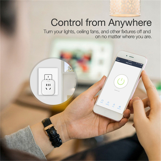 Gniazdo elektryczne WiFi Smart Socket Power AU Plug z aplikacją mobilną do zdalnego sterowania, kompatybilne z Alexa i Google Home, z monitorowaniem zużycia energii - Wianko - 4