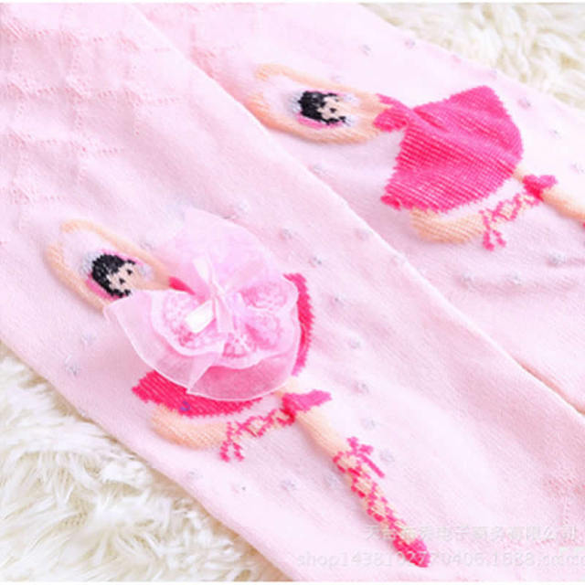 Rajstopy bawełniane dla dziewczynek, wzór baletowej księżniczki, 1-9 lat, wiosna/jesień - Wianko - 6
