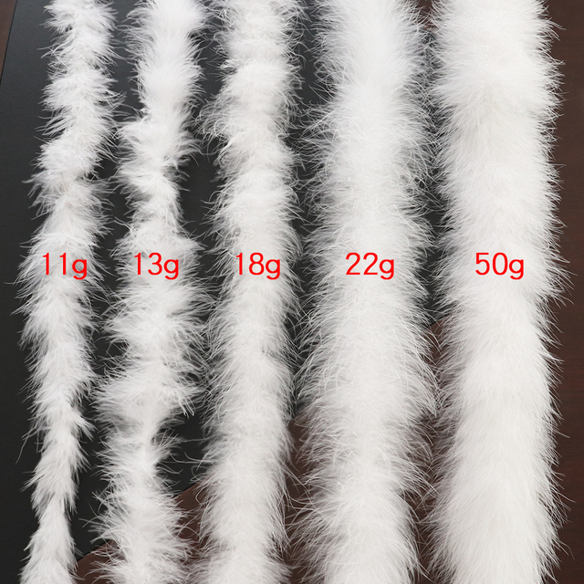 Hurtownie 10 sztuk partia turcja Feather Boa 50 gramów Multi Color 2 m/sztuk marabut pióropusze szal do dekoracji - Wianko - 5