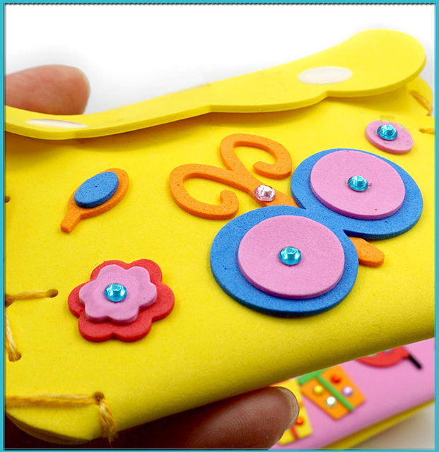 Zestaw rękodzielniczy dla dzieci - słodki portfel z motywem kreskówkowym - zabawa DIY dla początkujących - wielki prezent dla dziewczynek - Wianko - 9