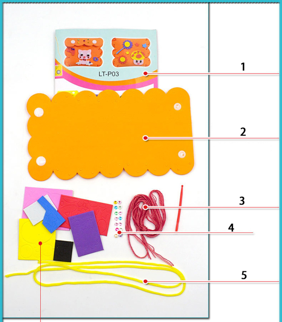 Zestaw rękodzielniczy dla dzieci - słodki portfel z motywem kreskówkowym - zabawa DIY dla początkujących - wielki prezent dla dziewczynek - Wianko - 6