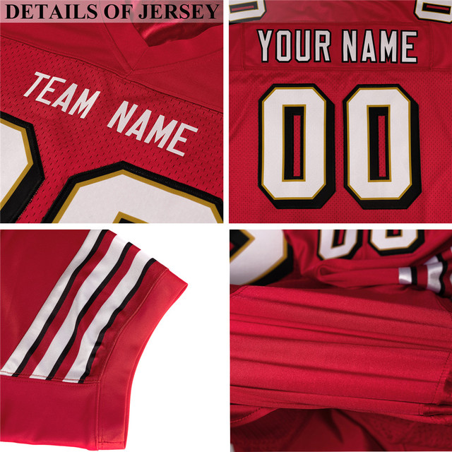 Piłka do futbolu amerykańskiego Jersey - drukowana nazwa drużyny/numer - praktyczny mundur dla mężczyzn, kobiet i młodzieży - szybkoschnąca - Wianko - 5