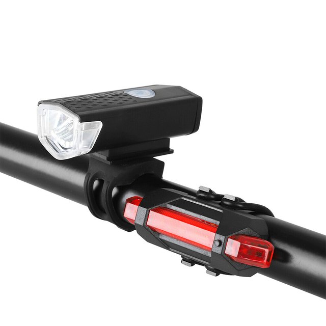 Lampa rowerowa LED na USB do przedniego i tylnego światła, ładowalna, latarka MTB Bike - Wianko - 7