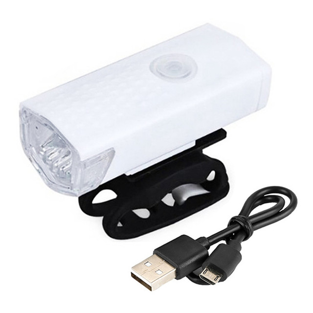 Lampa rowerowa LED na USB do przedniego i tylnego światła, ładowalna, latarka MTB Bike - Wianko - 4