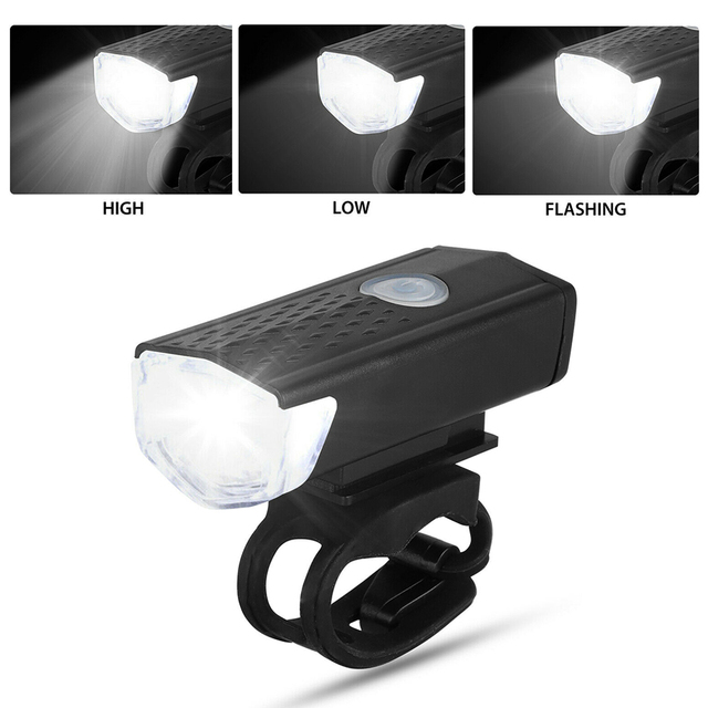 Lampa rowerowa LED na USB do przedniego i tylnego światła, ładowalna, latarka MTB Bike - Wianko - 8