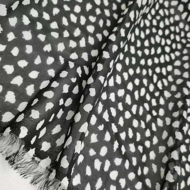 Szyfonowa tkanina na szycie sukienki, szalik, wstążka - materiał - Wianko - 5