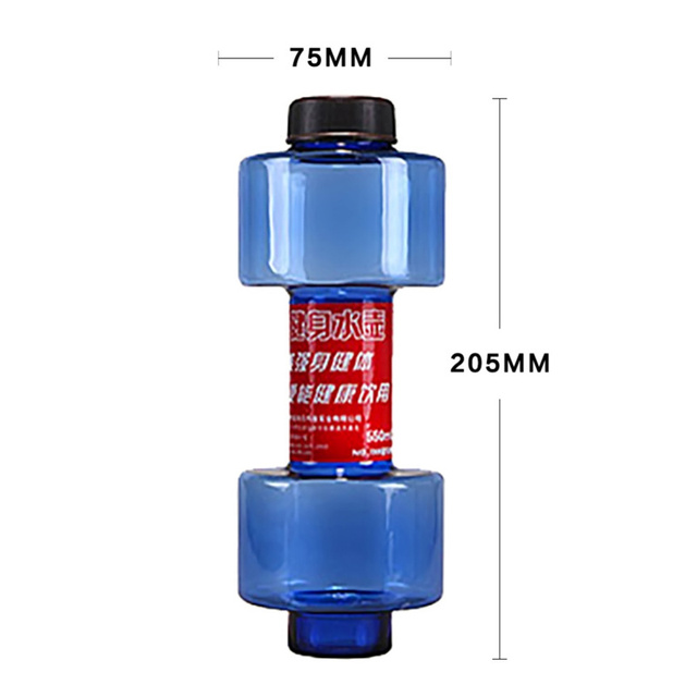Sportowe butelki na wodę 550ml - 3 kolory, szczelne, przenośne, nietłukące - plastikowe Shaker BPA - hantle do ćwiczeń Unisex - Wianko - 1