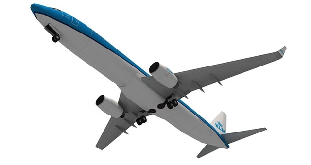 Papierowy Model Boeing 737 Holenderskich Linii Lotniczych - 3D Zestaw Origami do Samodzielnego Złożenia - Wianko - 2