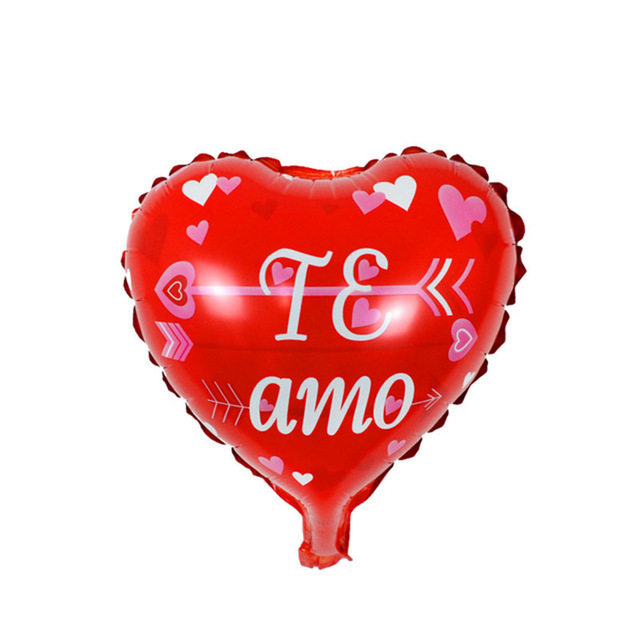 Balony foliowe w kształcie serca Te Amo - 50/100 szt. - 10 cali - ślub, Walentynki, dzień matki - dekoracja powietrzna - Wianko - 7