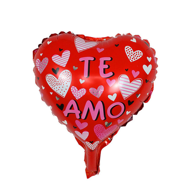 Balony foliowe w kształcie serca Te Amo - 50/100 szt. - 10 cali - ślub, Walentynki, dzień matki - dekoracja powietrzna - Wianko - 6