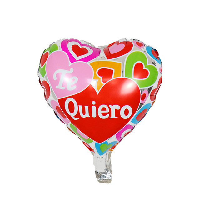 Balony foliowe w kształcie serca Te Amo - 50/100 szt. - 10 cali - ślub, Walentynki, dzień matki - dekoracja powietrzna - Wianko - 5