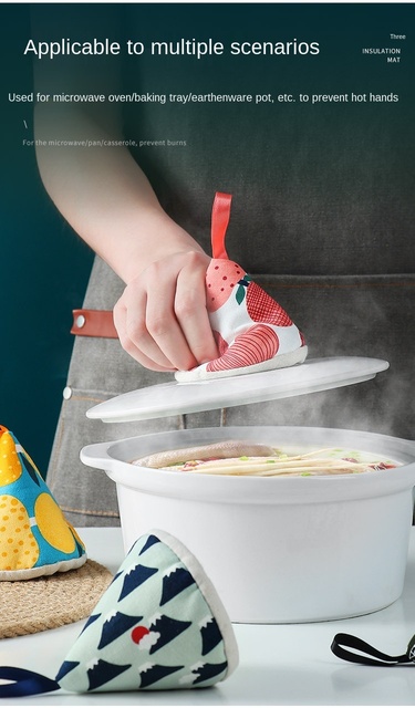 Zestaw rękawic do kuchni Vanzlife w wysokich temperaturach dla kuchenki mikrofalowej i piekarnika - Wianko - 3