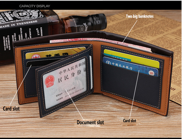 Vintage portfel skórzany męski 2022, marki luksusowej, krótka i smukła konstrukcja, z kieszenią na pieniądze i miejsce na karty kredytowe - Wianko - 25
