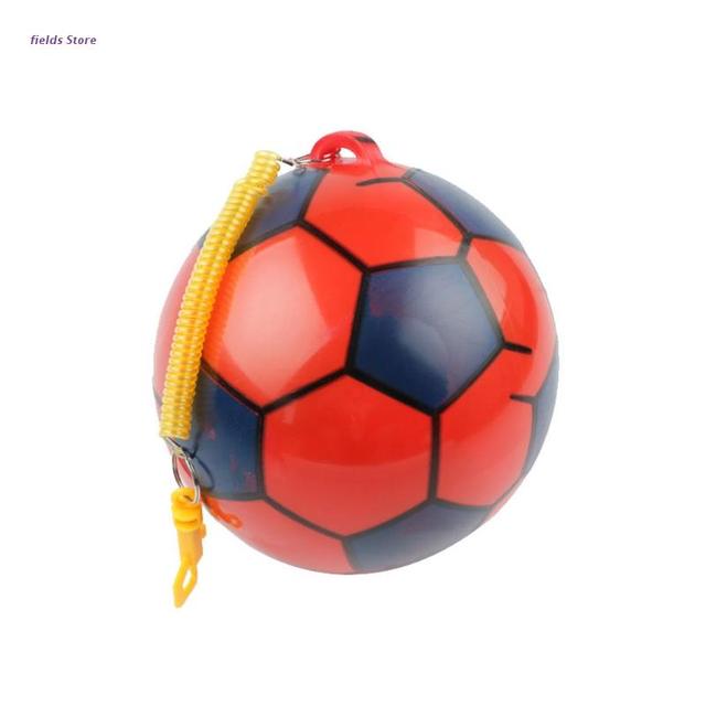 Nowa dmuchana piłka nożna z sznurkiem - zabawka sportowa dla dzieci - Wianko - 5