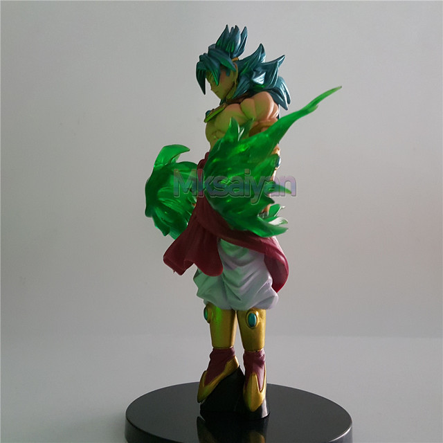 Figurka akcji Dragon Ball Z Super Saiyan Broly - zielona moc, zintegrowane LED, modele zabawek Anime Dragon Ball Super Broly Figuras - Wianko - 15