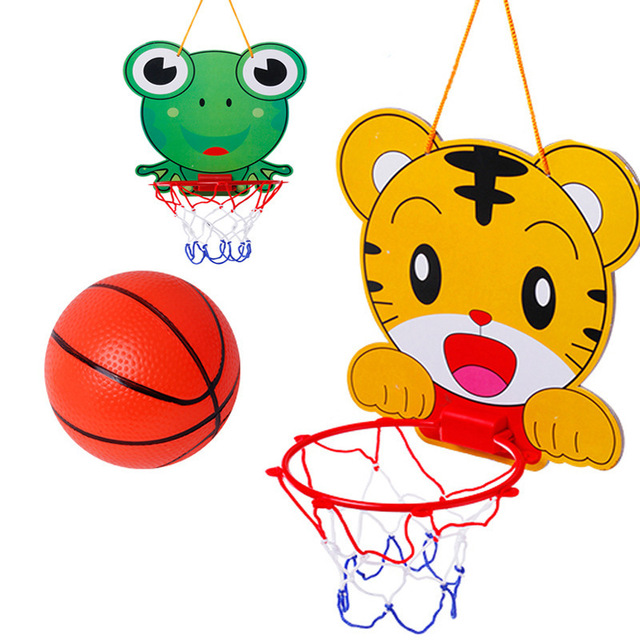 Plastikowa obręcz do koszykówki Cartoon - wiszący zestaw z krytym deskiem - zabawka dla chłopca dziecka - Wianko - 2