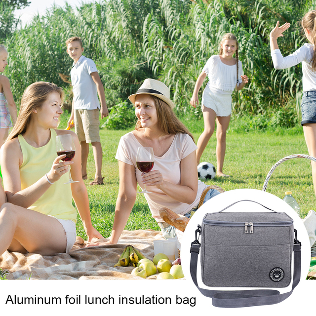 Przenośna torba izolacyjna na lunch, składana chłodziarka do żywności - Wianko - 9