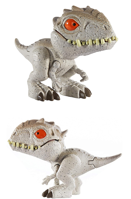 Oryginalne Mattel Snap Squad - Dinozaury Indominus Rex, Baryonyx, Mosasaurus, Ankylosaurus - Marka zabawek dla chłopców - Wianko - 2