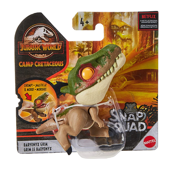 Oryginalne Mattel Snap Squad - Dinozaury Indominus Rex, Baryonyx, Mosasaurus, Ankylosaurus - Marka zabawek dla chłopców - Wianko - 6