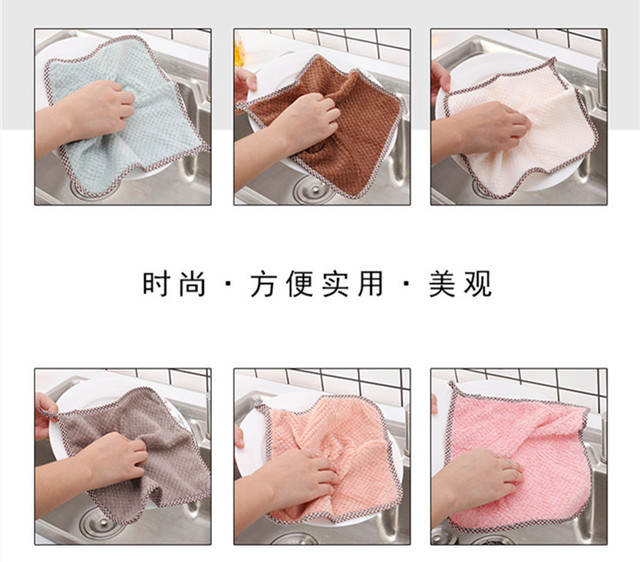 Ściereczka do czyszczenia kuchni Mop szmata podkładka artykuł gospodarstwa domowego podłoga akcesoria Necessaire zastawa stołowa ręcznik czyszczenia - Wianko - 5
