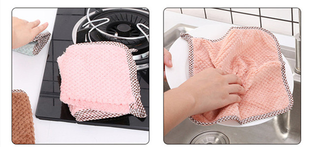 Ściereczka do czyszczenia kuchni Mop szmata podkładka artykuł gospodarstwa domowego podłoga akcesoria Necessaire zastawa stołowa ręcznik czyszczenia - Wianko - 3