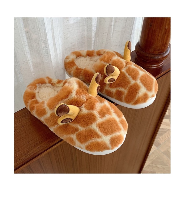 Korean żyrafa kapcie zimowe SP & CITY - moda damskie - Wianko - 8
