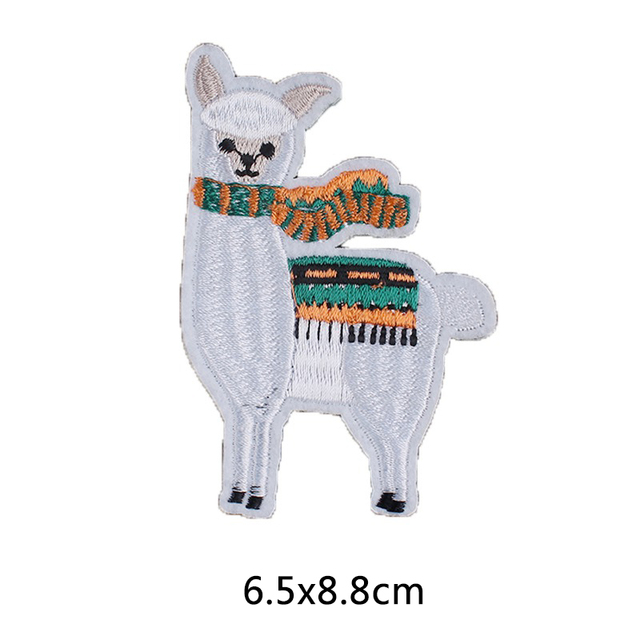 Żelazko na plastry Alpaca Patch - słodkie, urocze zwierzęce naklejki do przyszywania na odzież, wysoka jakość haftowanych odznak na paski - Wianko - 3