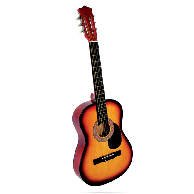 Gitara akustyczna początkującego 38 Cal z pokrowcem, paskiem, tunerem i stalowymi strunami - instrument muzyczny - Wianko - 16