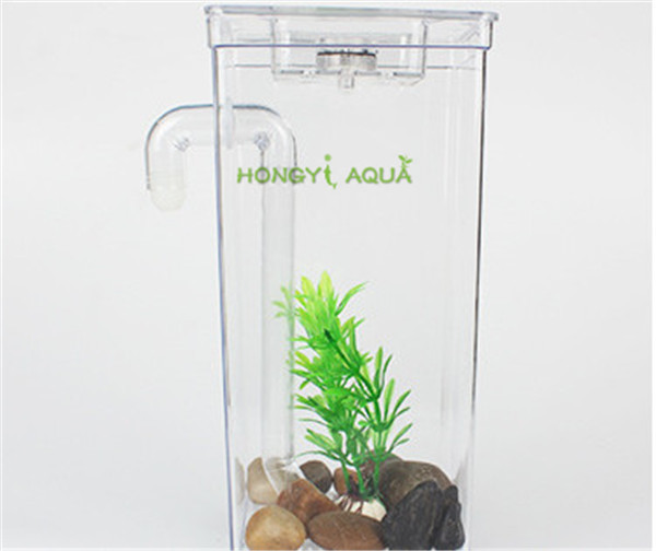 Plastikowe małe akwarium kwadratowe mini-cylinder kreatywny z tworzywa sztucznego - Wianko - 4