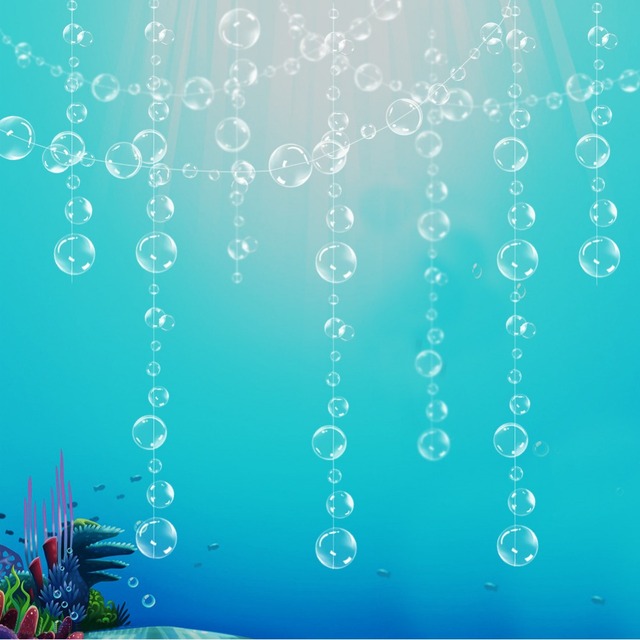 Pływająca przezroczysta bańka girlanda pod morzem dla Baby Shower i urodzin dziecka - Wianko - 1