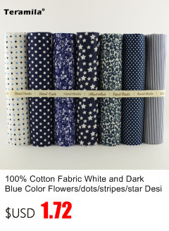 Niebieska tkanina bawełniana Teramila do patchworku, pikowana, idealna do szycia rzemiosłniczego i dekoracji domowych - Wianko - 42